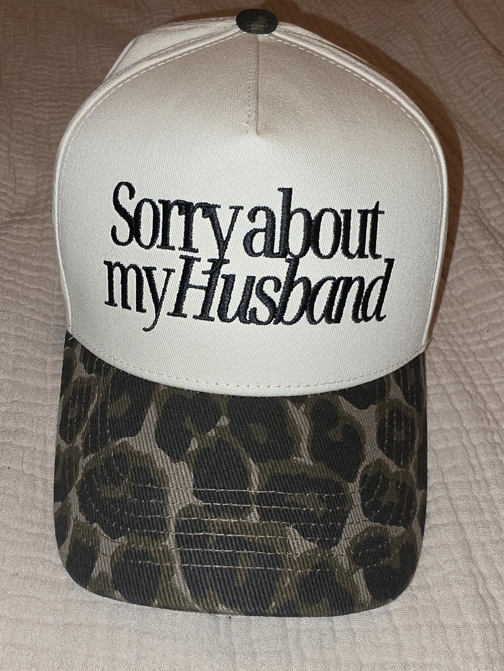 "Sorry About My Husband" Baseball Hat